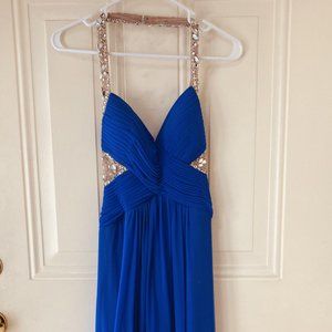 Royal Blue Prom Dress, Size 0
